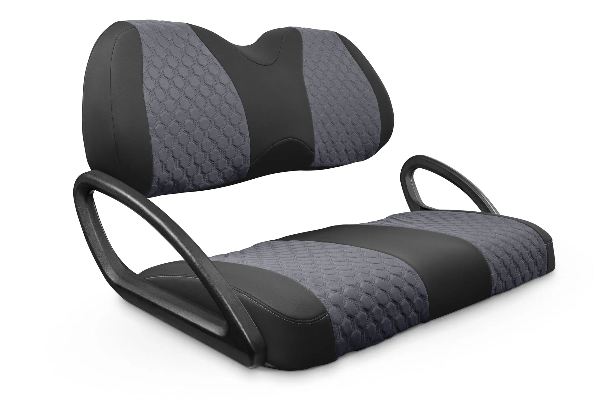 Quilted Hexagon Black and Charcoal