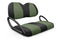 Quilted Neo-Sport Golf Cart Seat Covers - Quilted Diamond Black and Military Green / Club Car Precedent / Tempo / Onward