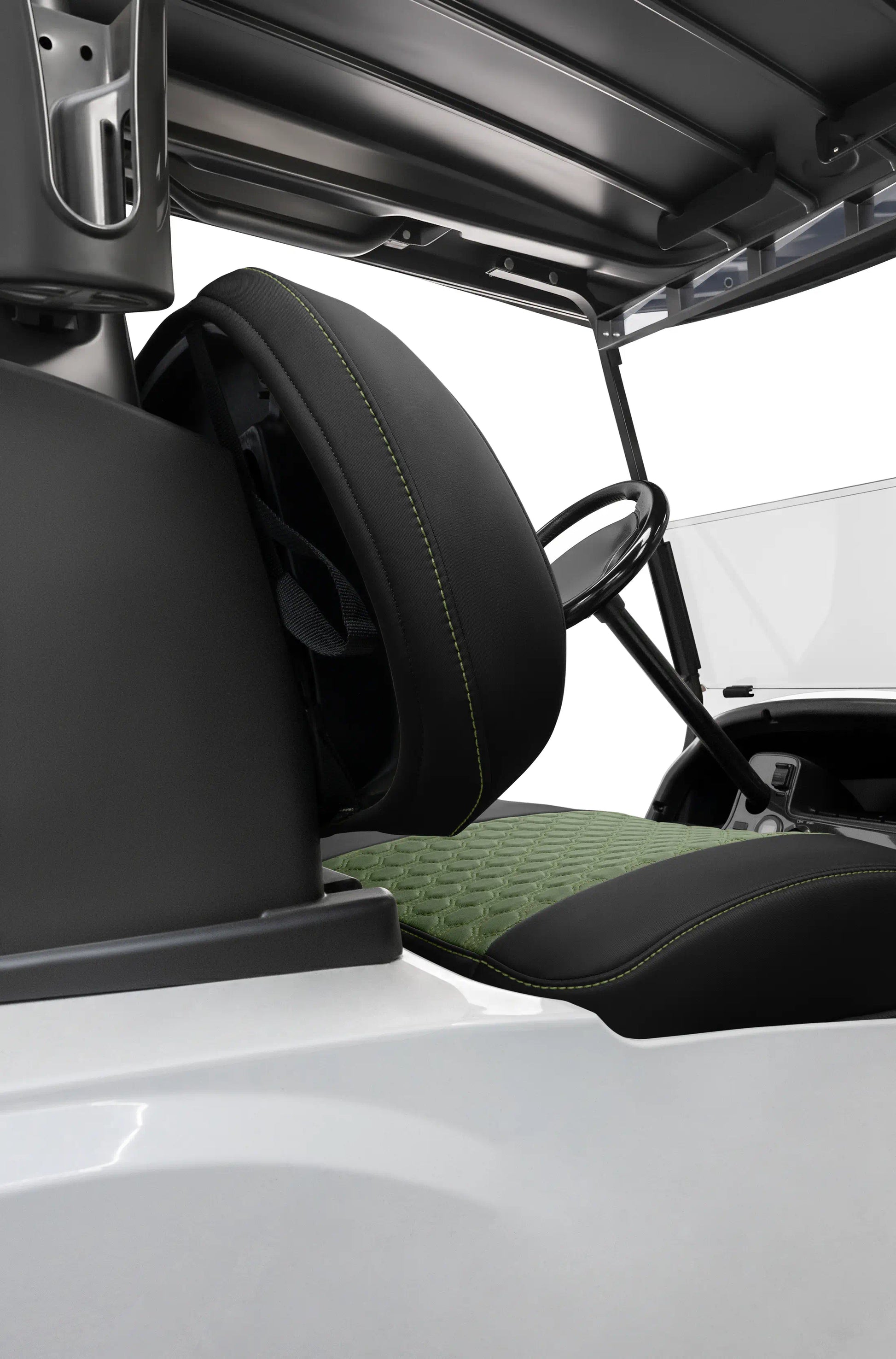 Quilted Hexagon Black and Green