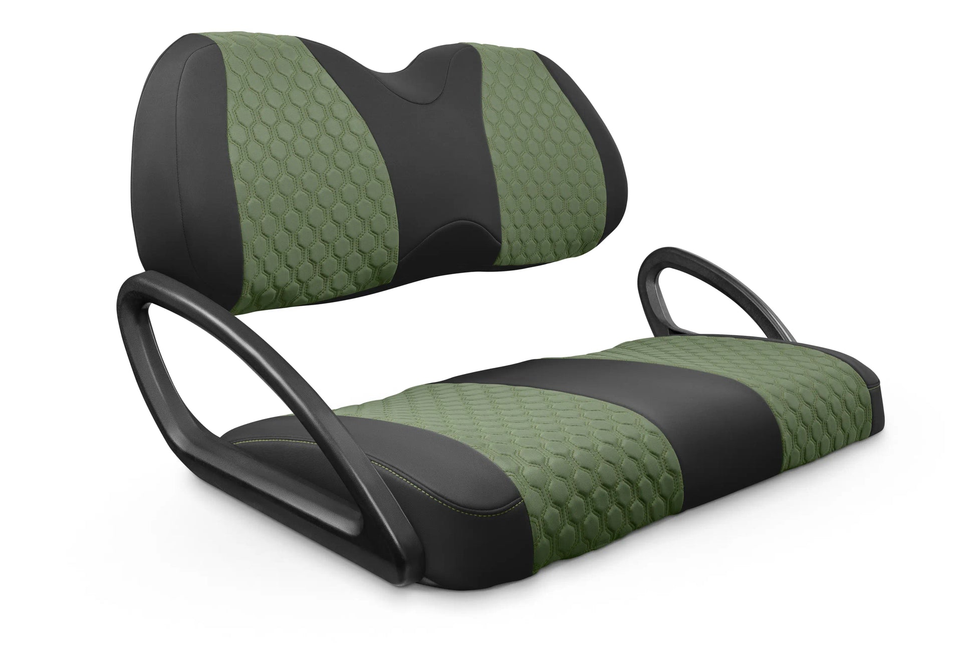 Quilted Hexagon Black and Green