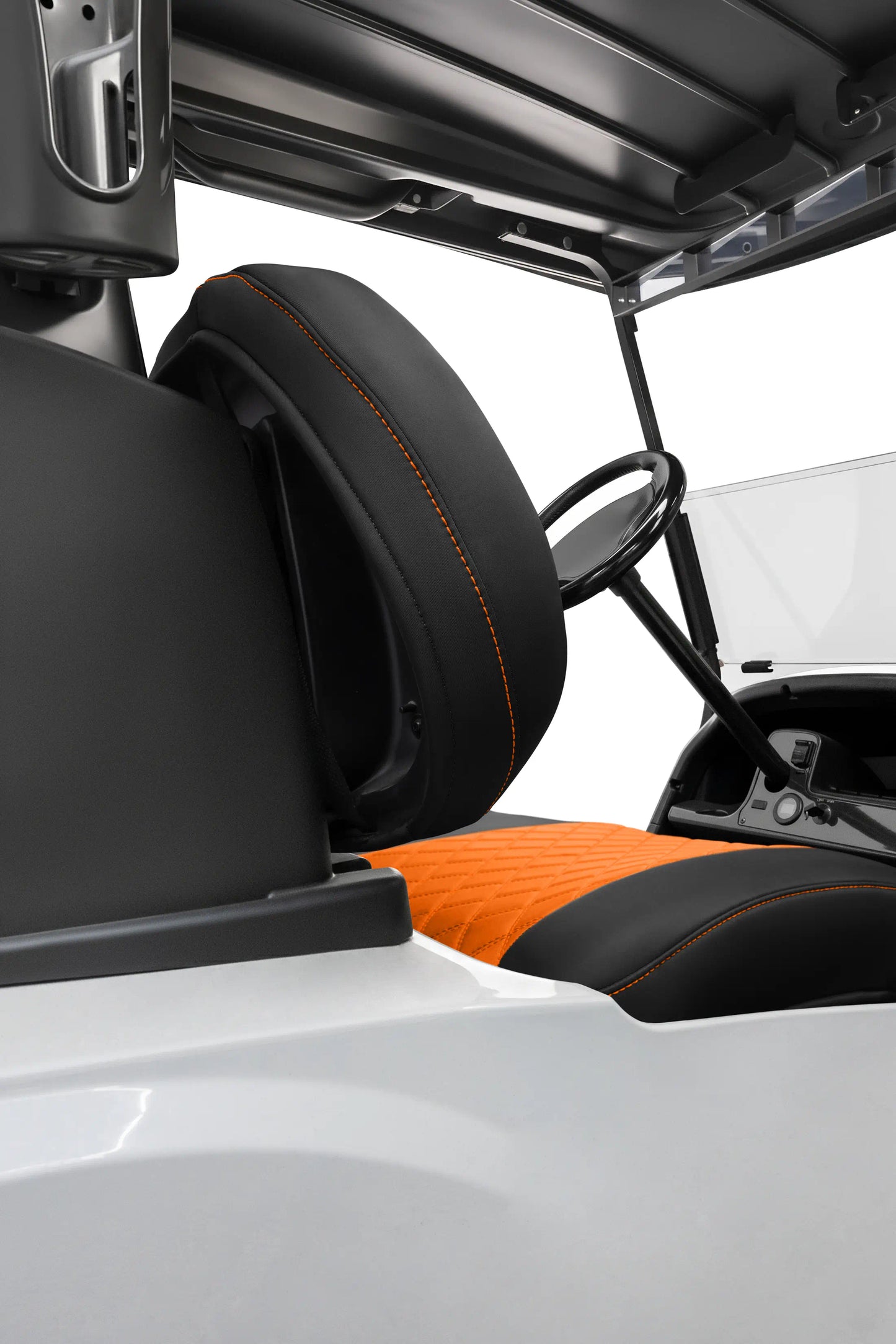 Quilted Diamond Black and Orange