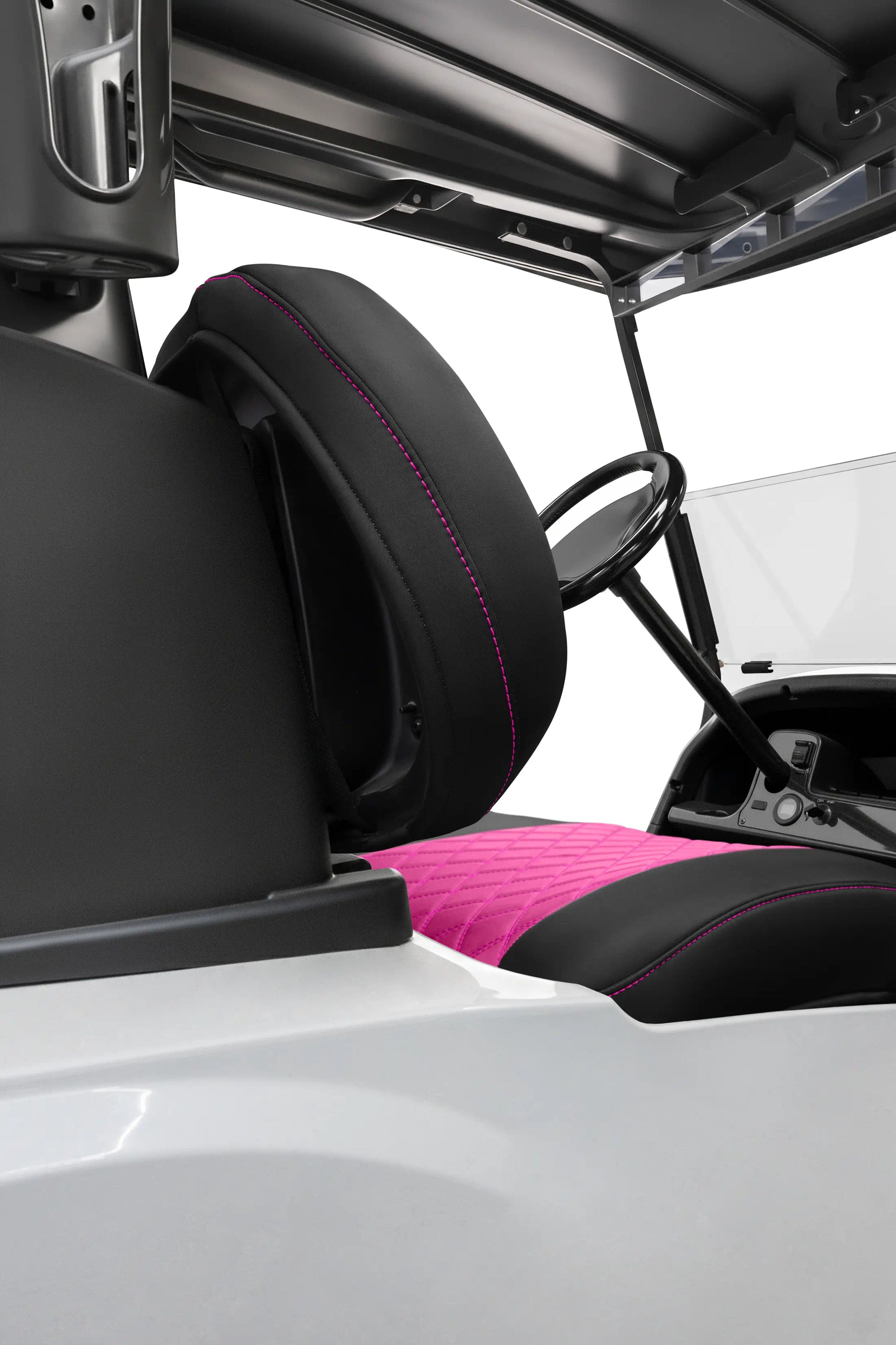 Quilted Diamond Black and Pink