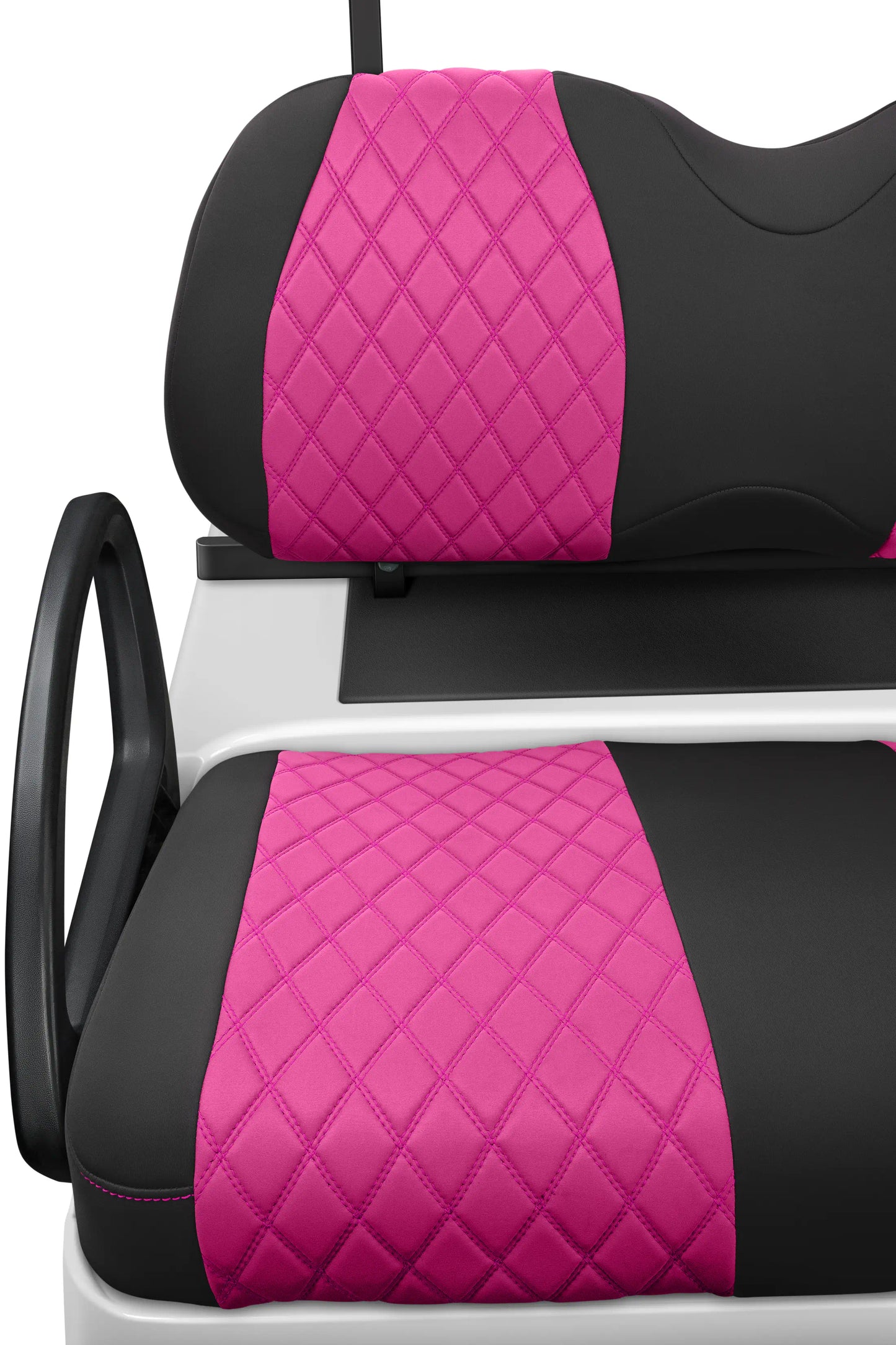 Quilted Diamond Black and Pink