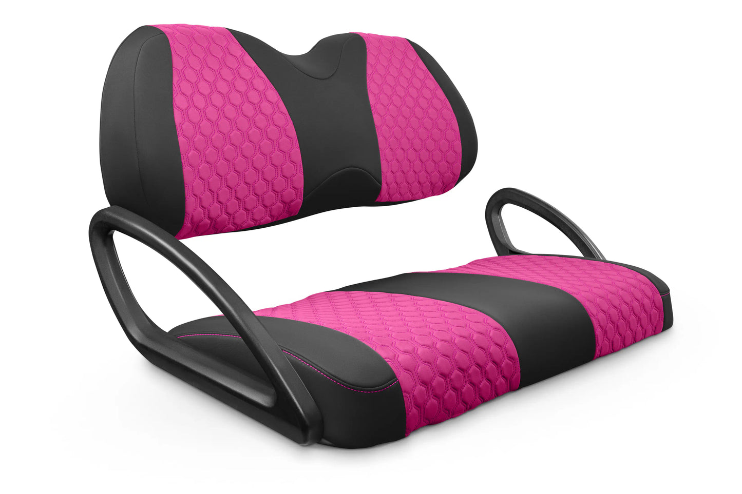 Quilted Hexagon Black and Pink