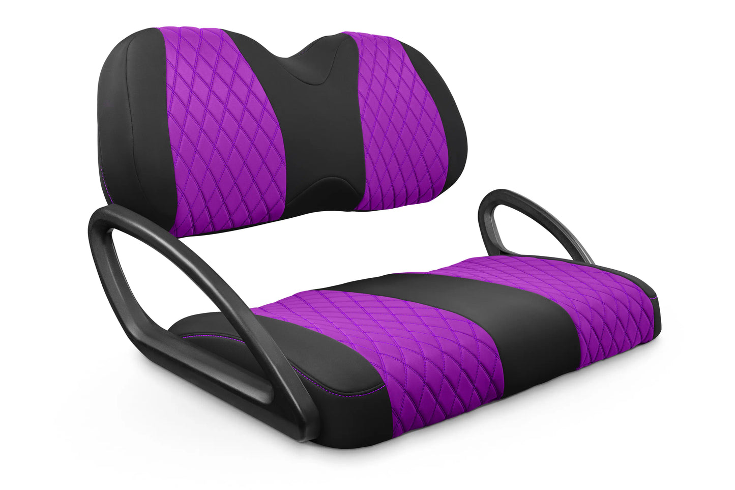 Quilted Diamond Black and Purple