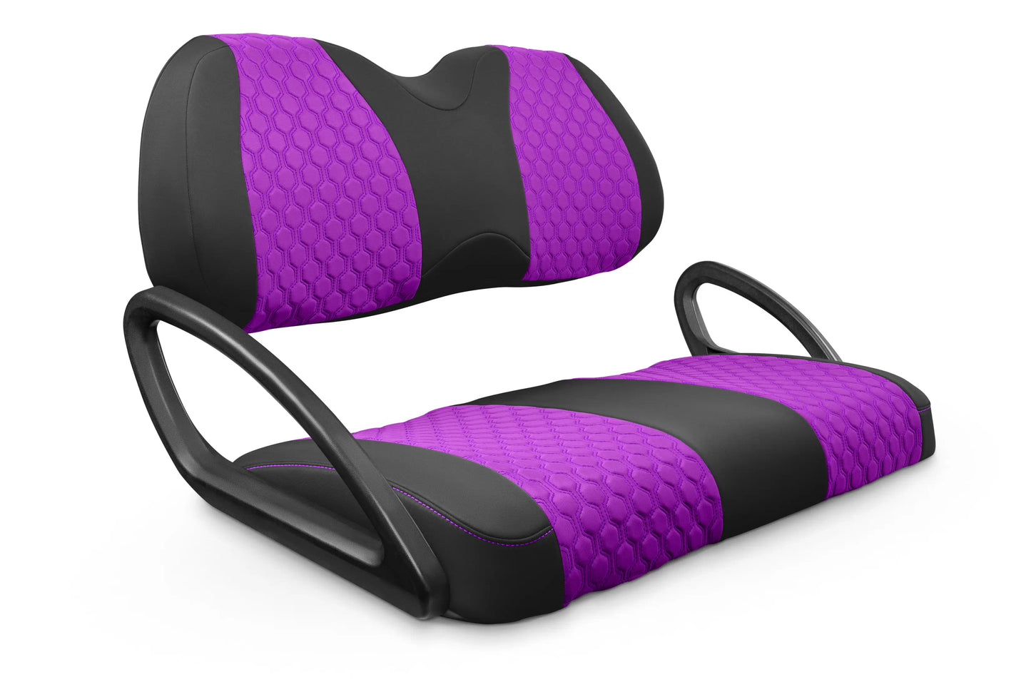 Quilted Hexagon Black and Purple