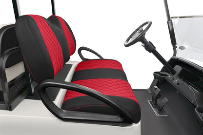 Quilted Diamond Black and Red