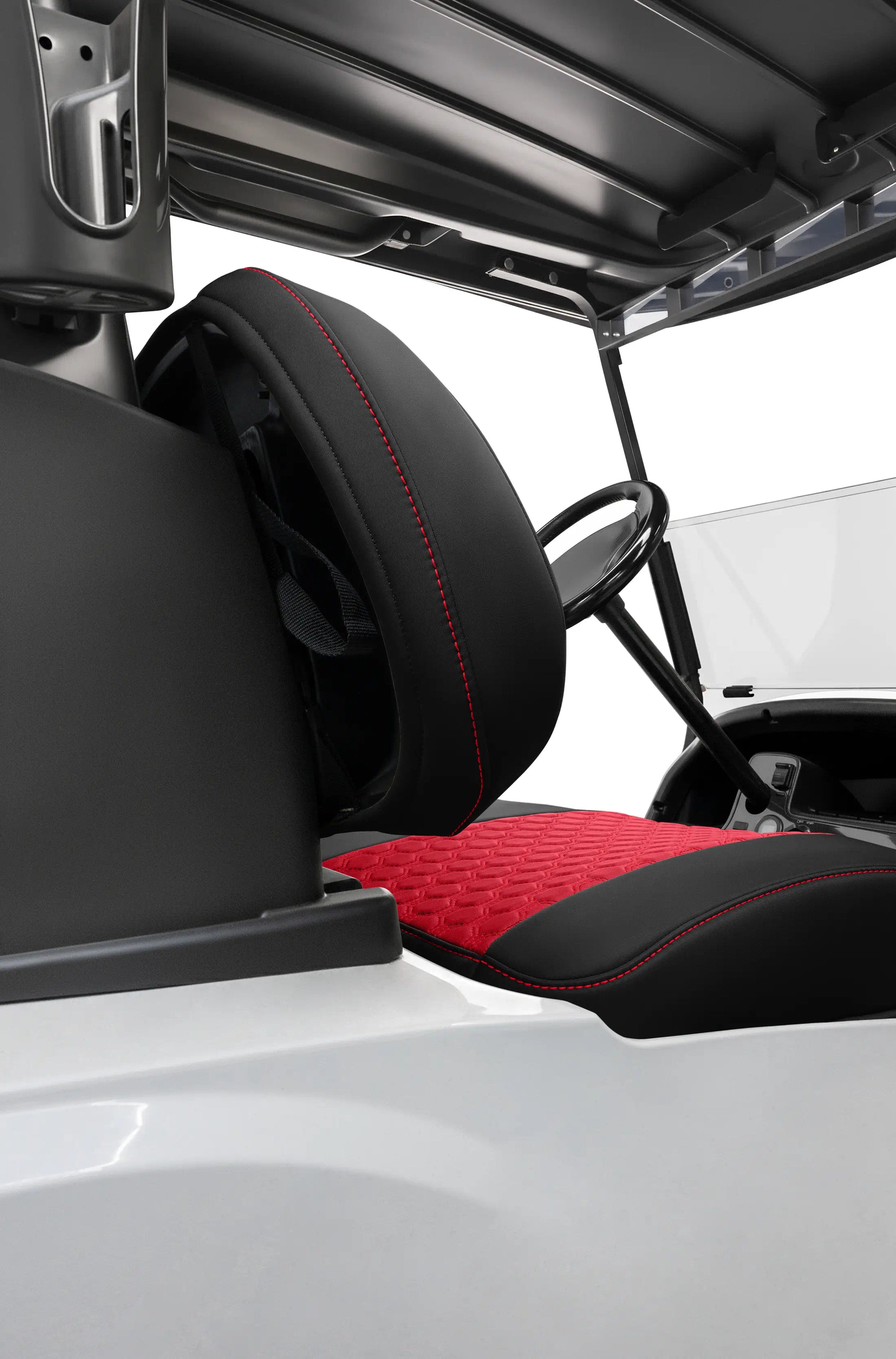 Quilted Hexagon Black and Red