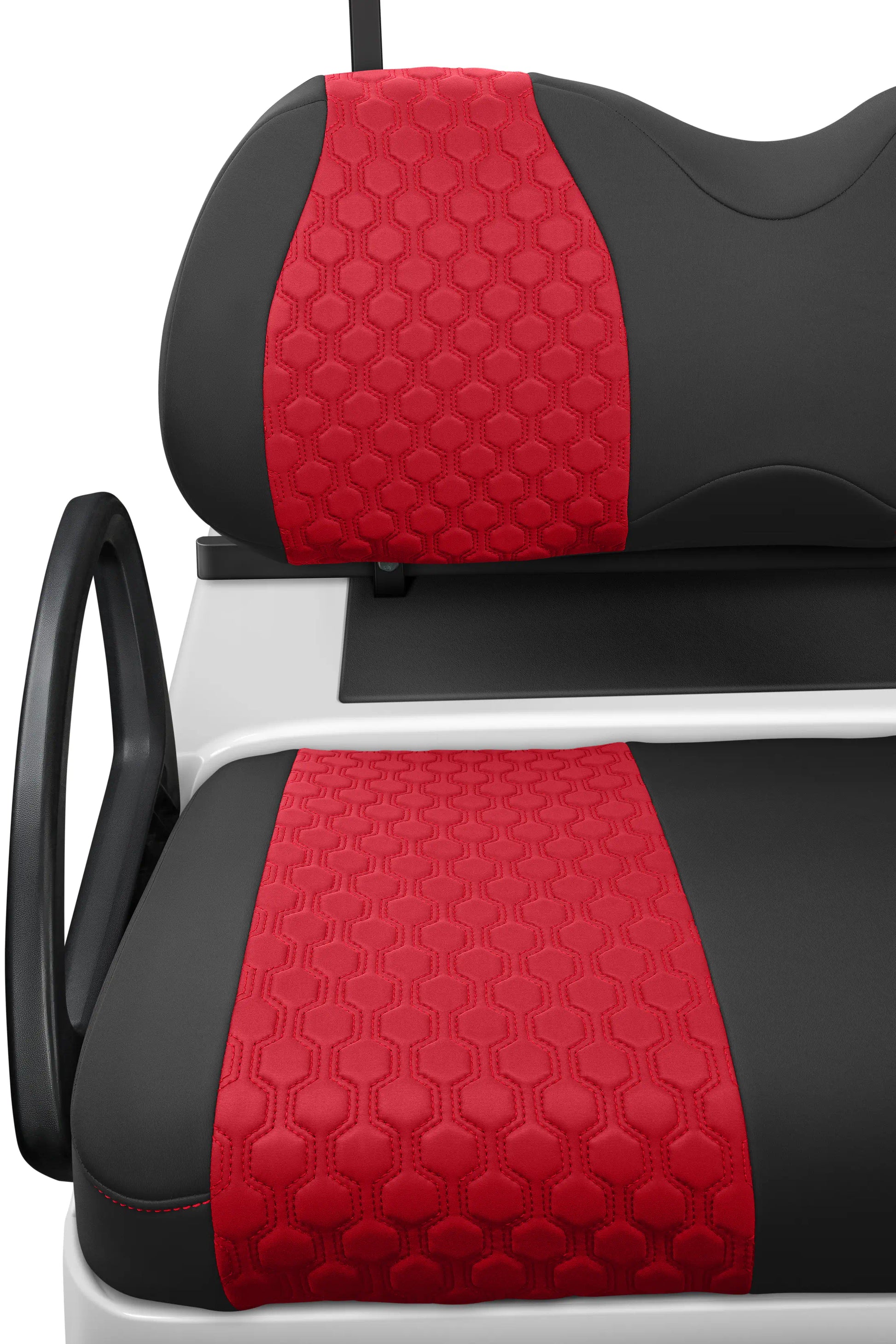 Quilted Hexagon Black and Red