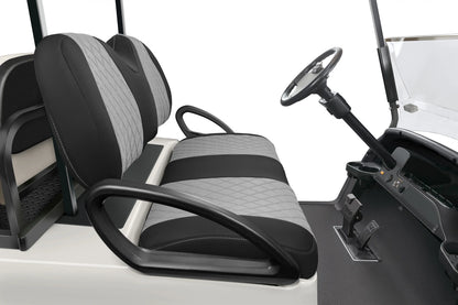 Quilted Diamond Black and Silver