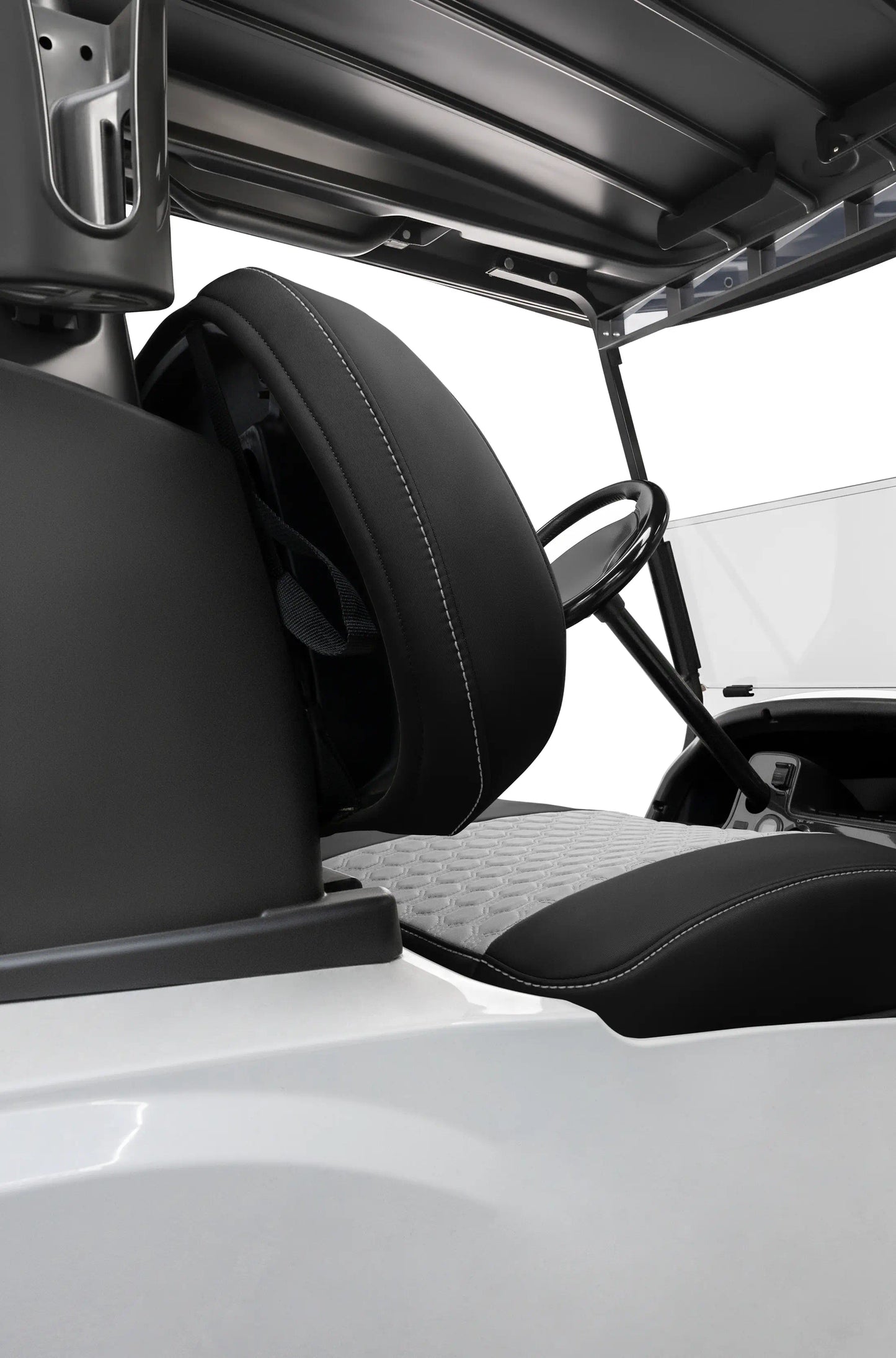 Quilted Hexagon Black and Silver