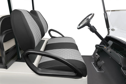 Quilted Hexagon Black and Silver