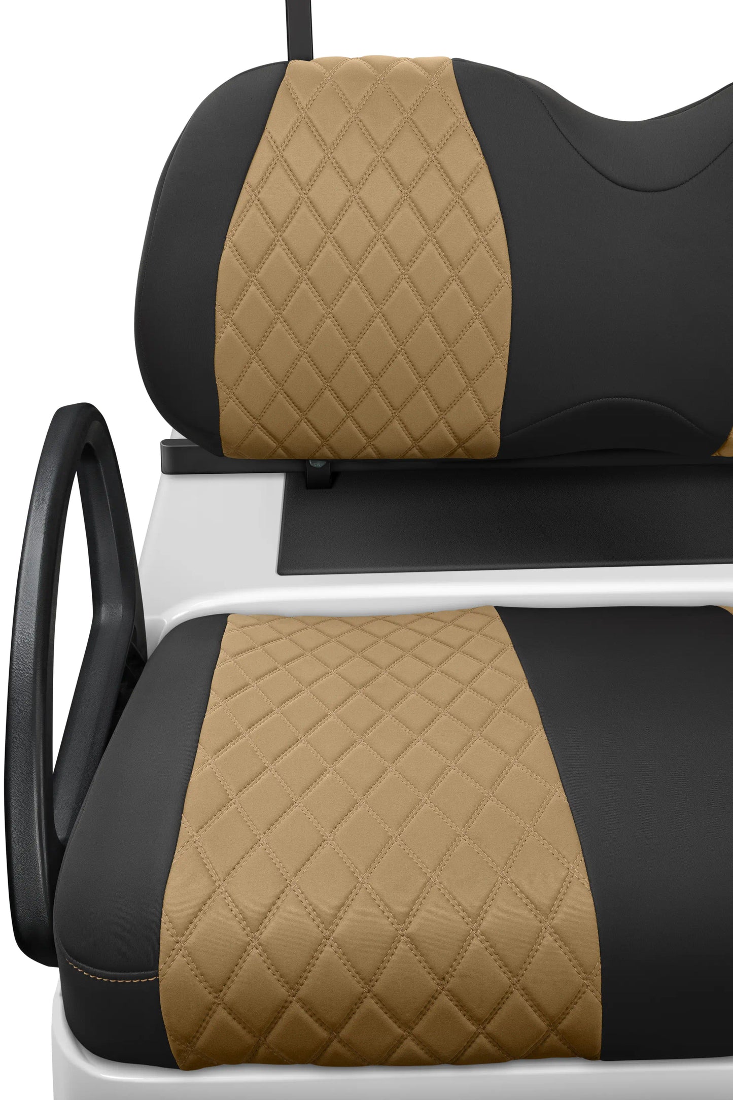 Quilted Diamond Black and Tan