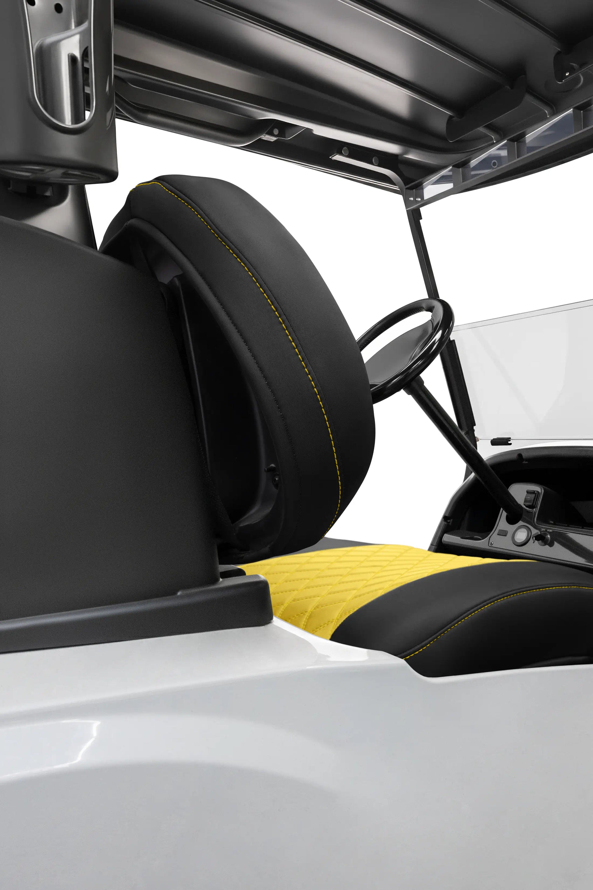 Quilted Diamond Black and Yellow