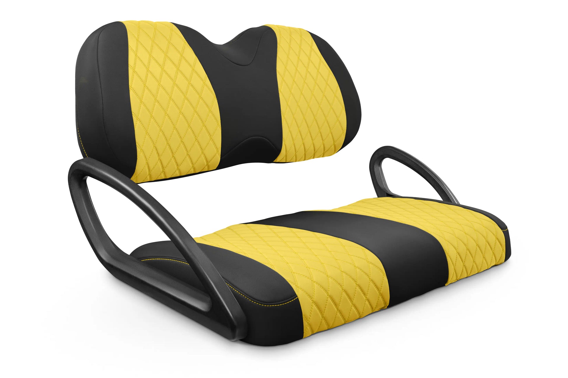 Quilted Diamond Black and Yellow