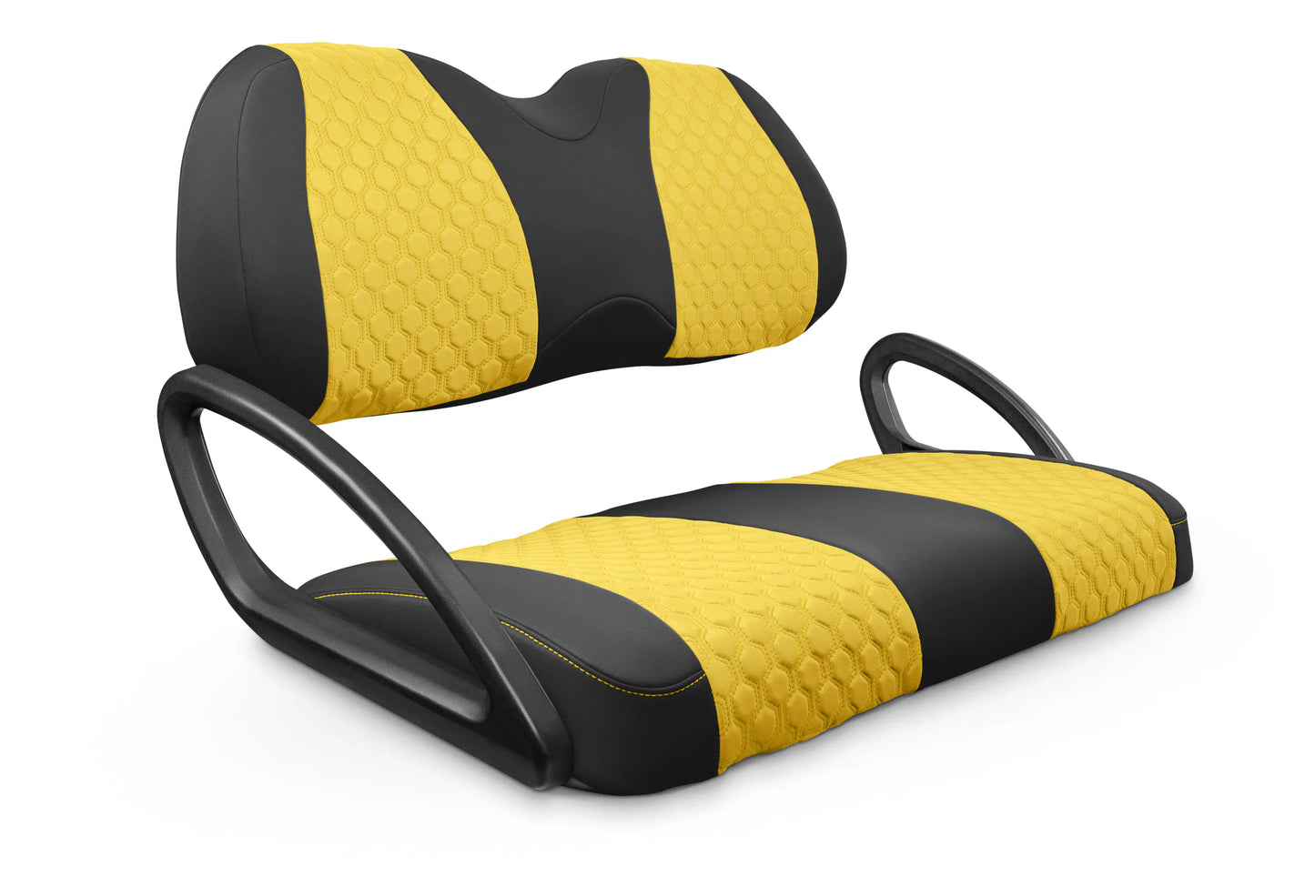 Quilted Hexagon Black and Yellow