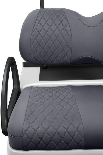 Quilted Diamond Charcoal and Charcoal