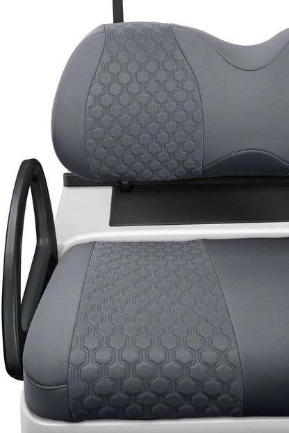 Quilted Hexagon Charcoal and Charcoal