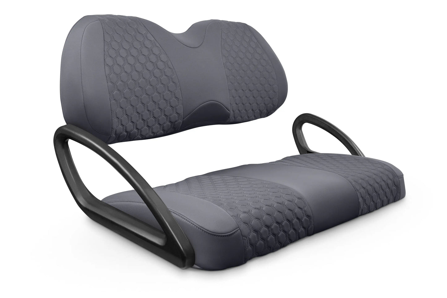 Quilted Hexagon Charcoal and Charcoal