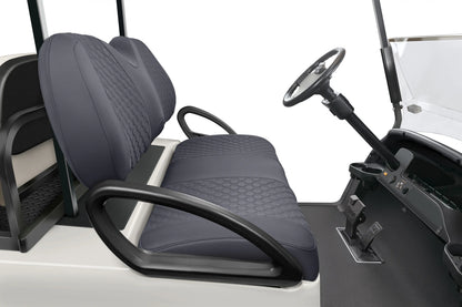 Quilted Hexagon Charcoal and Charcoal