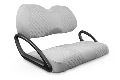 Quilted Hexagon Silver and Silver