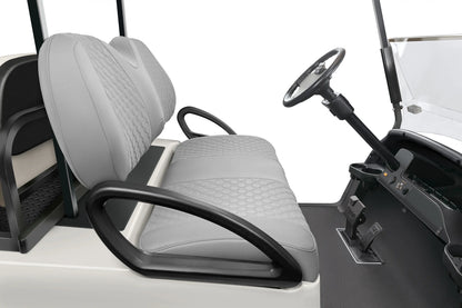 Quilted Hexagon Silver and Silver