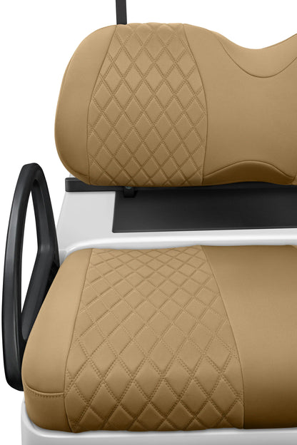 Quilted Diamond Tan And Tan