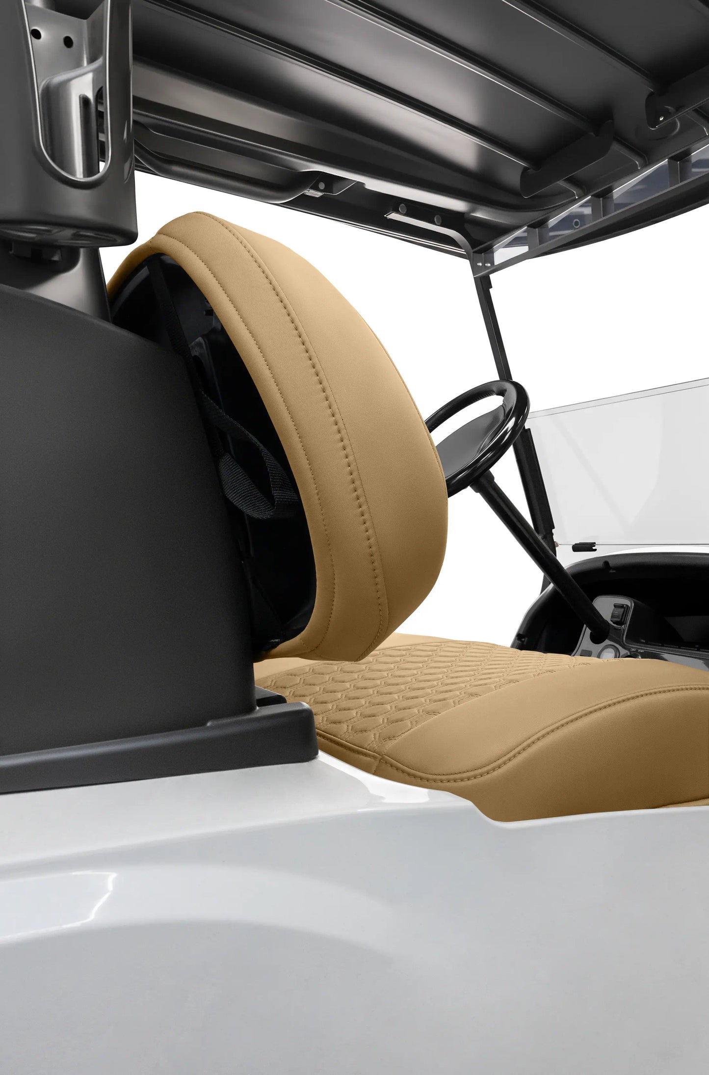 Quilted Hexagon Tan and Tan