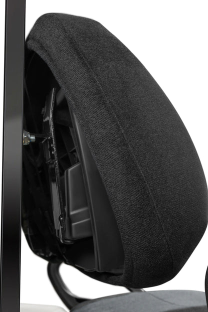 Velour Black and Charcoal