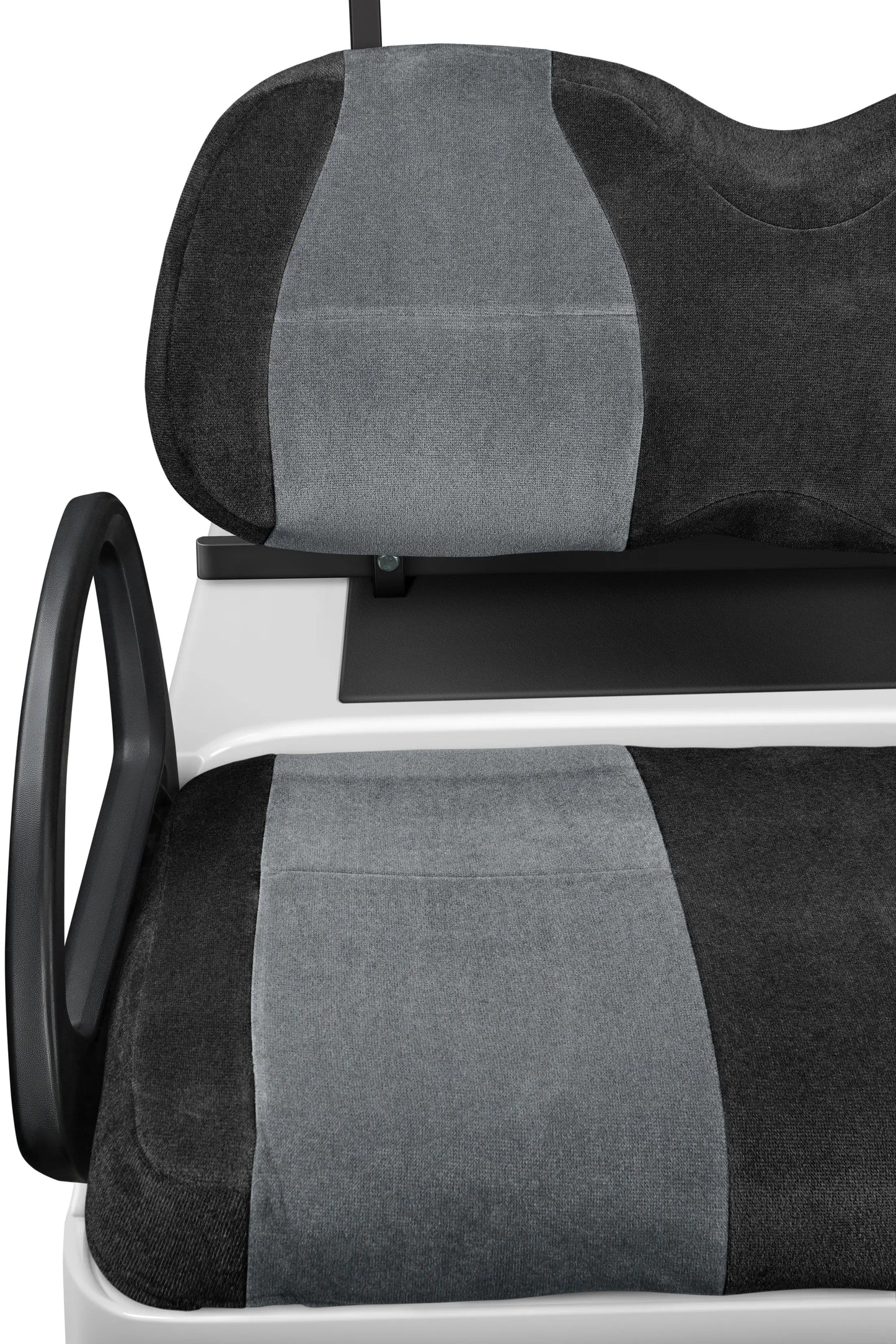 Velour Black and Charcoal