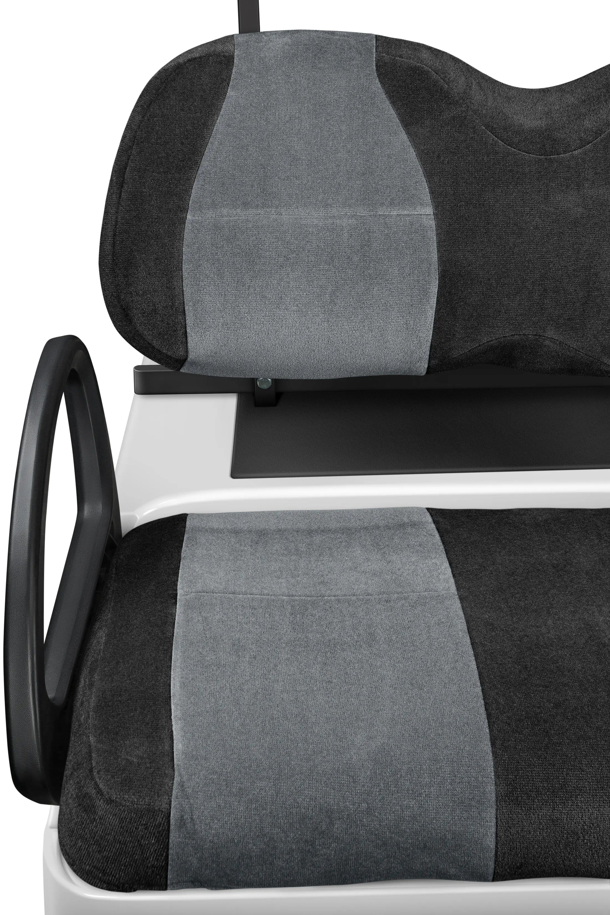 Velour Black and Charcoal