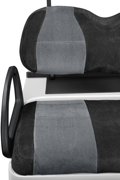 Velour Black and Charcoal