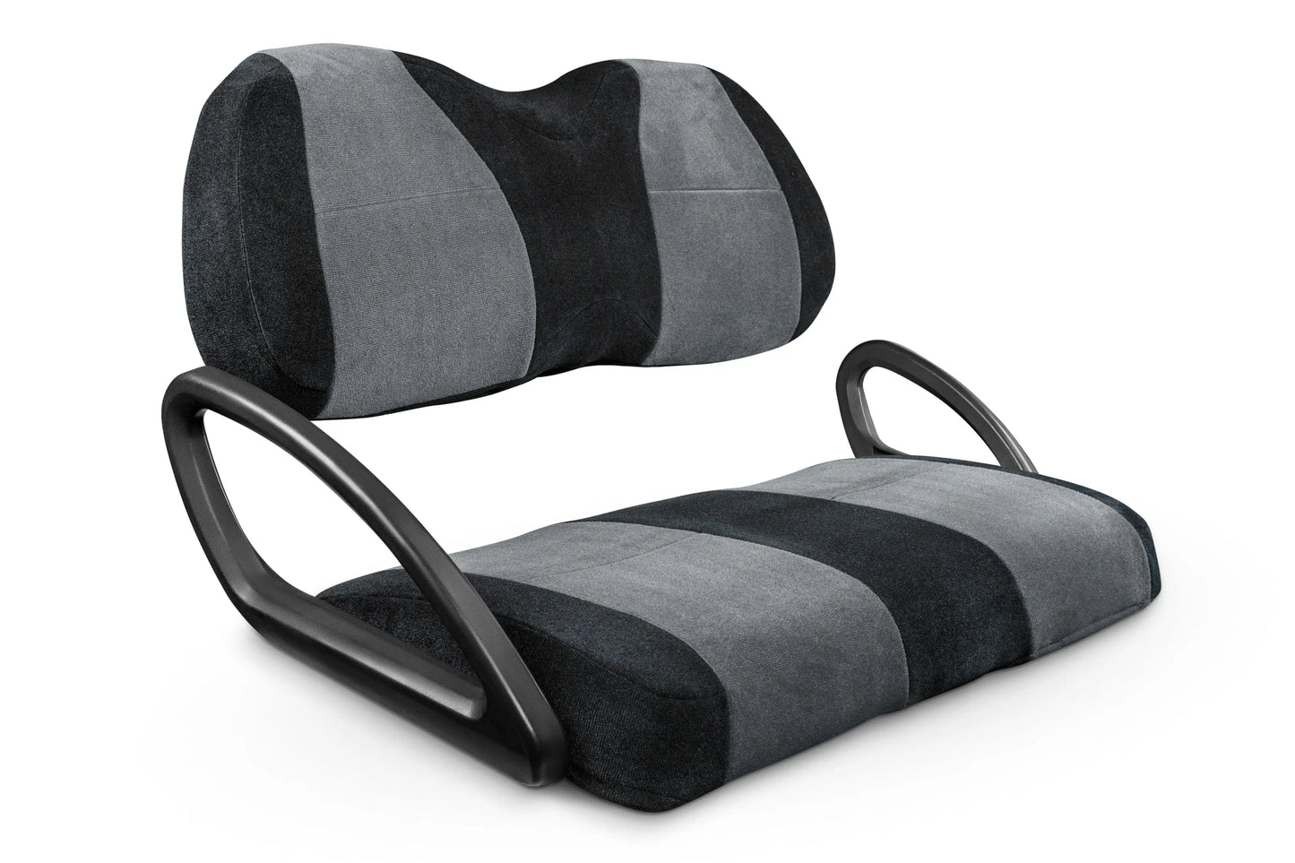 Velour Black and Charcoal