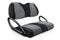 Velour Golf Cart Seat Covers - Velour Black and Charcoal / Club Car Precedent / Tempo / Onward