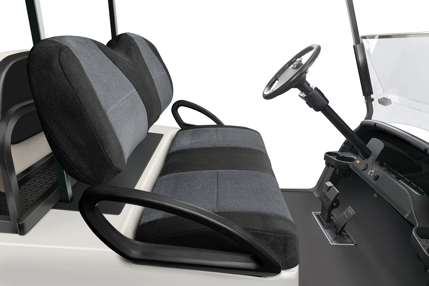 Velour Black and Charcoal