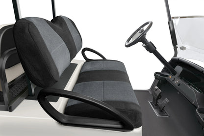 Velour Black and Charcoal