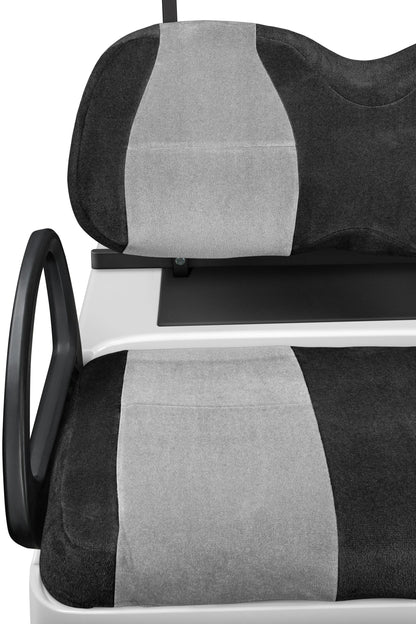 Velour Black and Silver