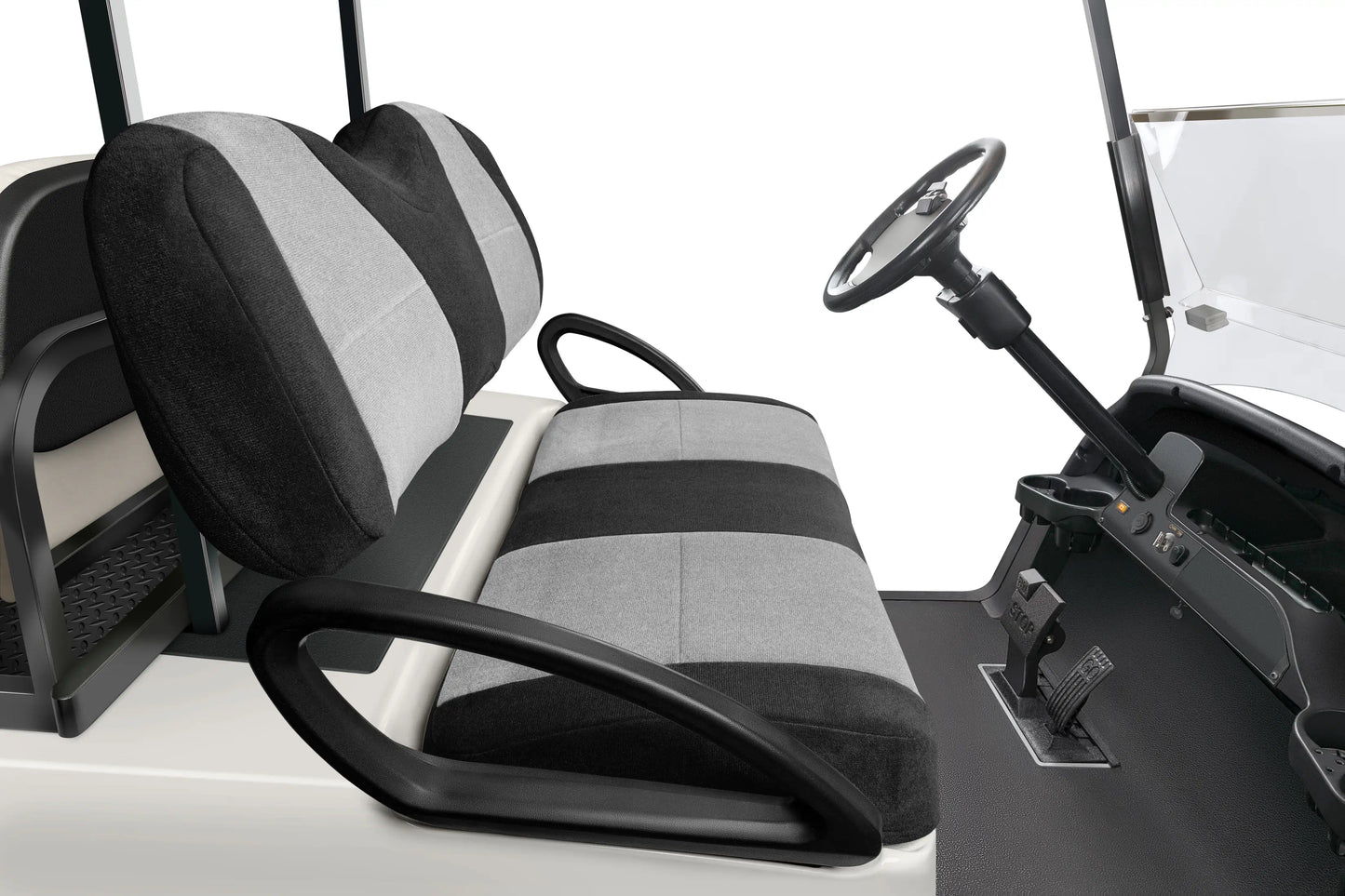 Velour Black and Silver