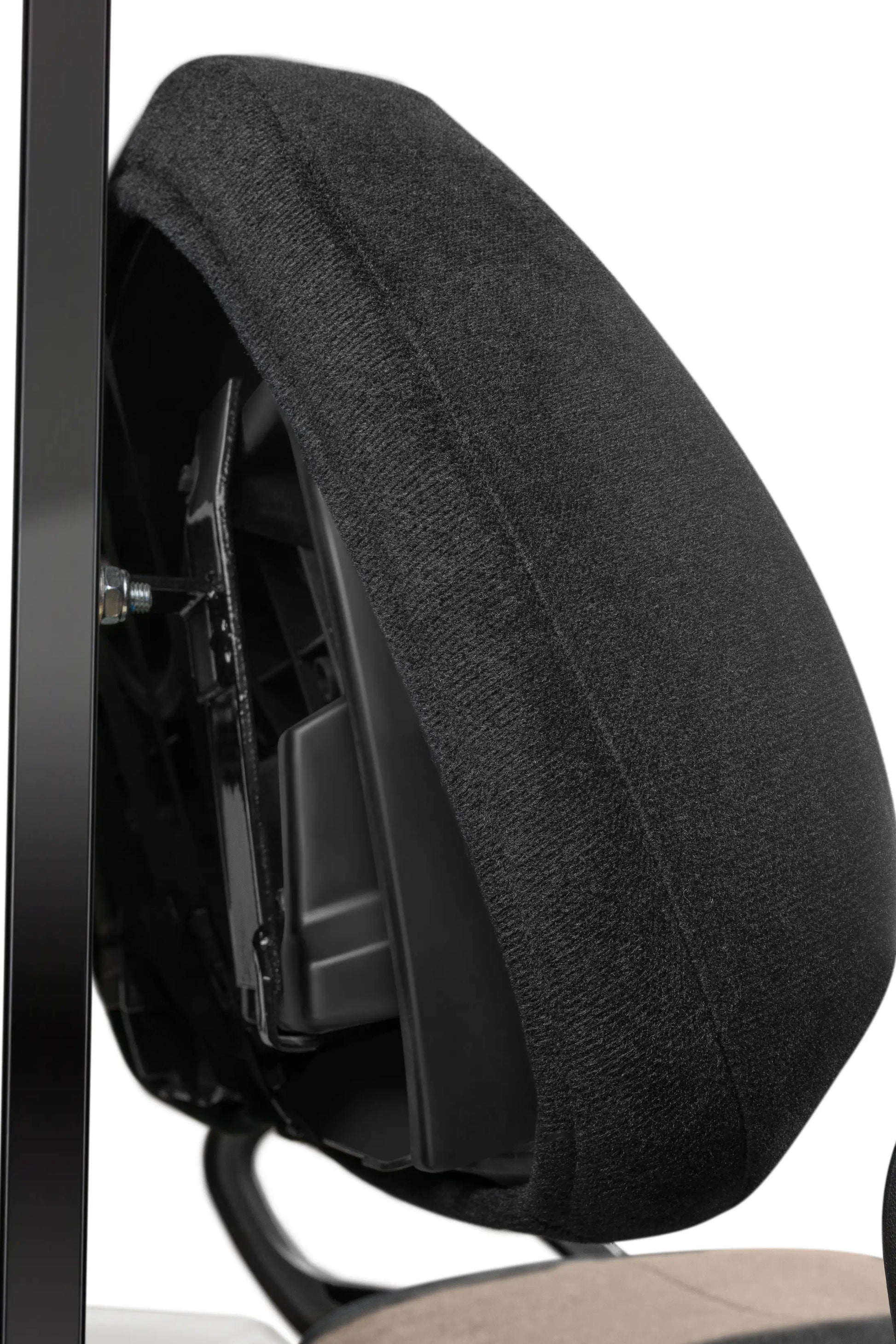 Velour Black and Taupe