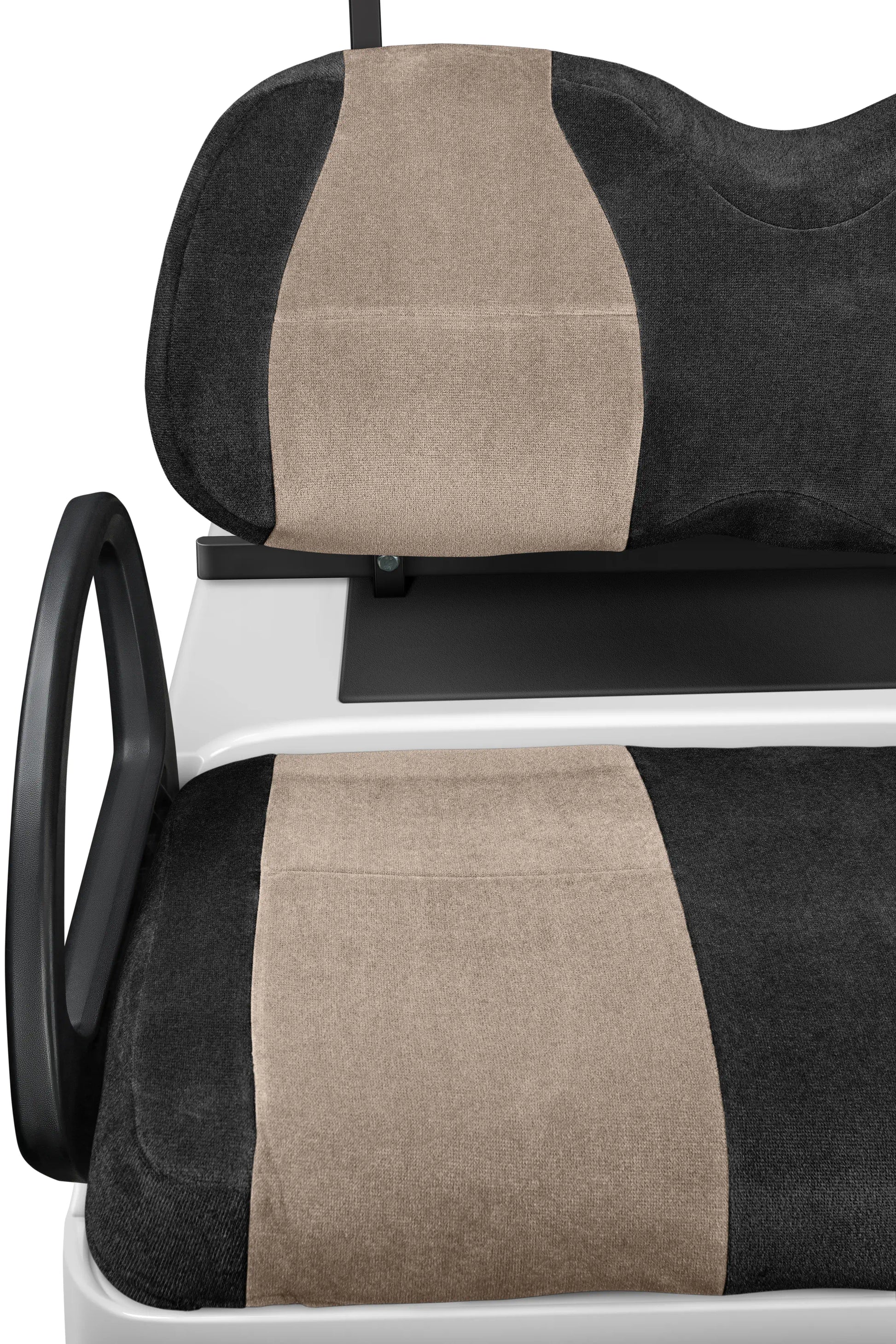 Velour Black and Taupe