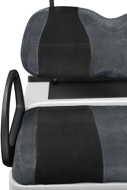 Velour Charcoal and Black