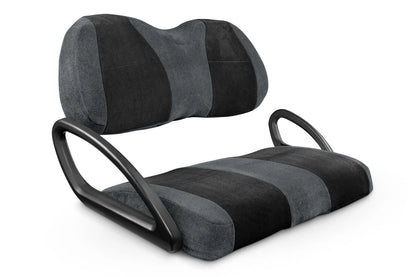 Velour Charcoal and Black