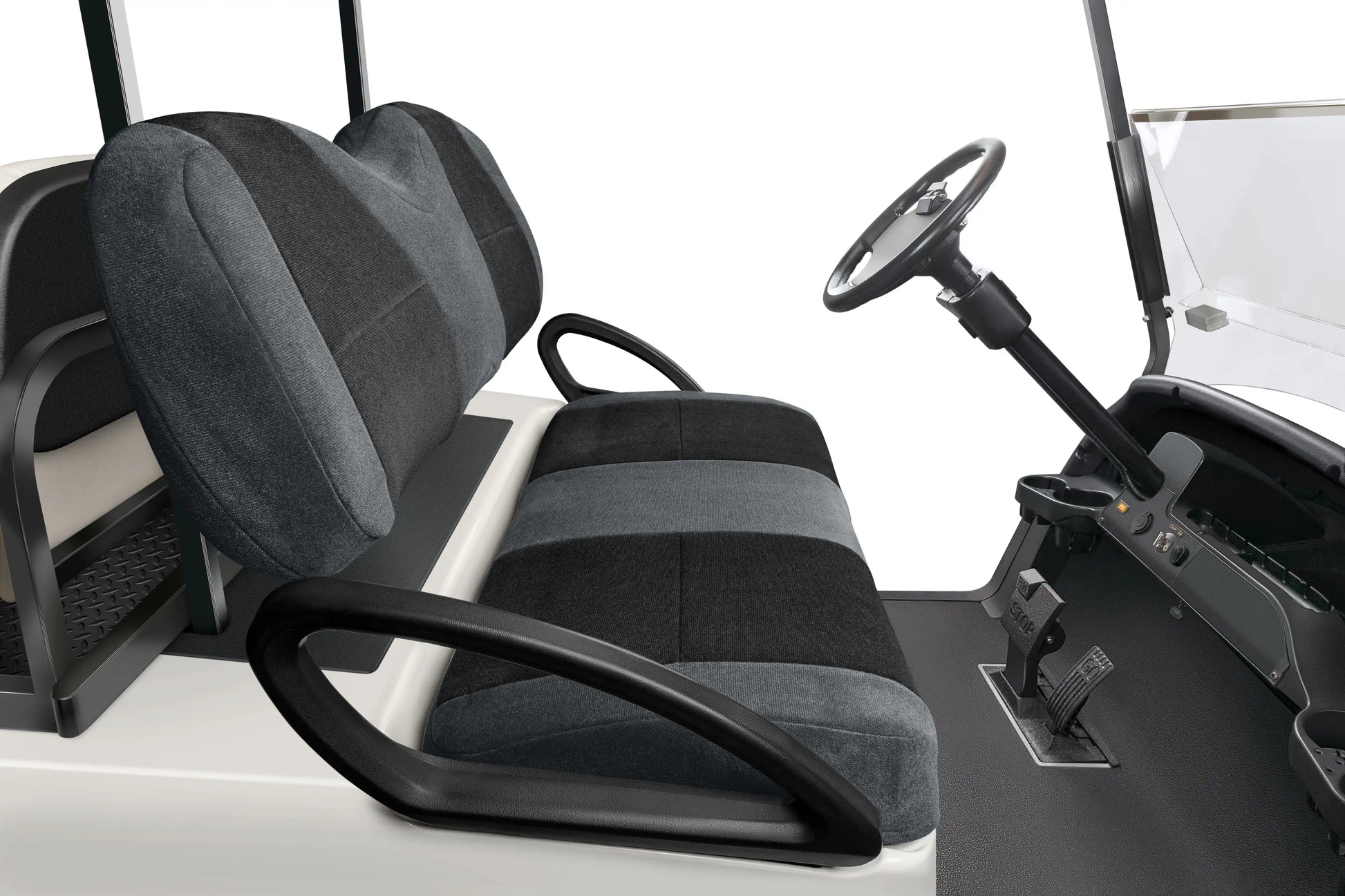 Velour Charcoal and Black