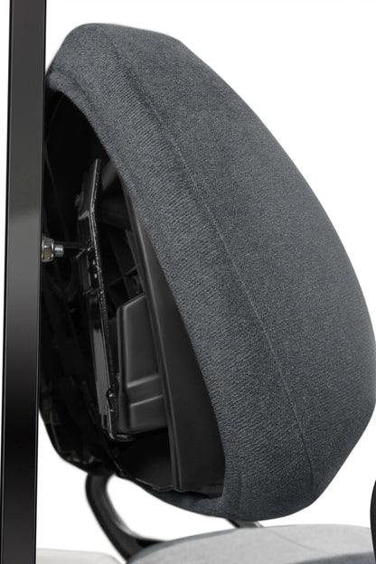 Velour Charcoal and Silver