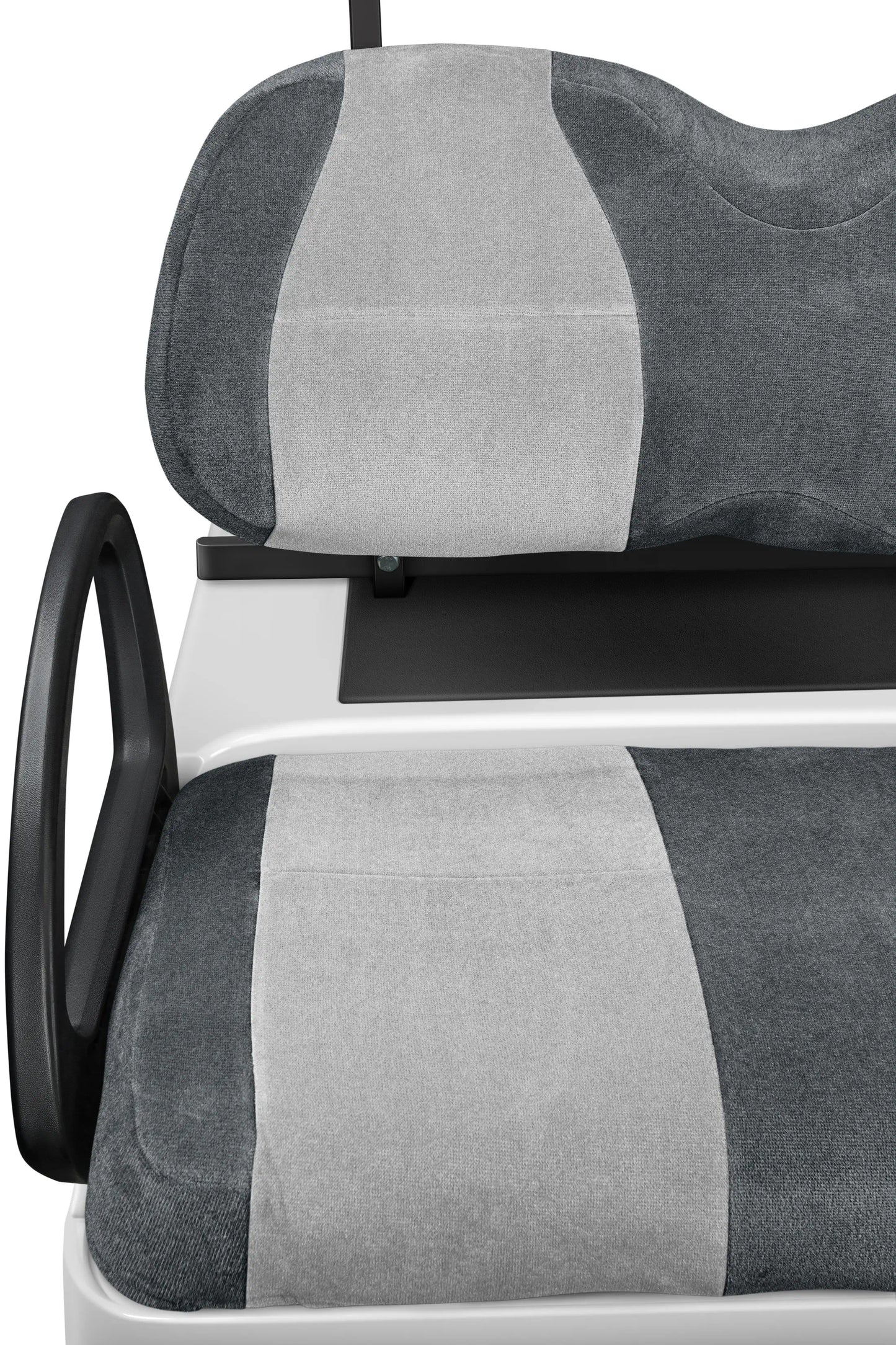 Velour Charcoal and Silver