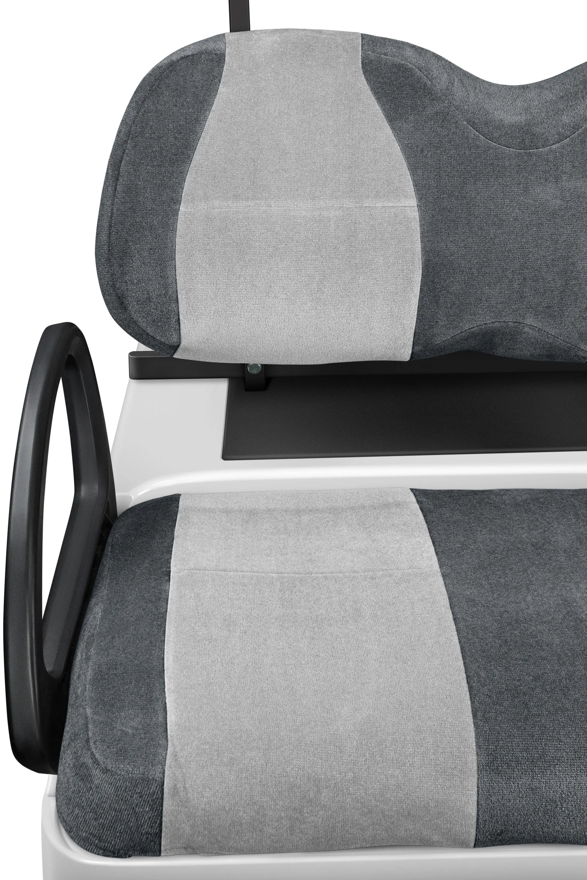 Velour Charcoal and Silver