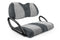 Velour Golf Cart Seat Covers - Velour Charcoal and Silver / Club Car Precedent / Tempo / Onward