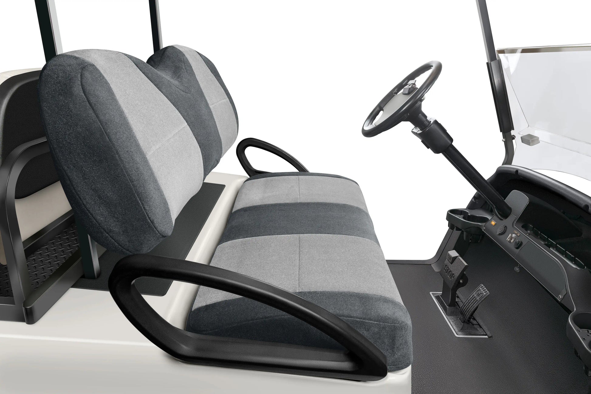 Velour Charcoal and Silver