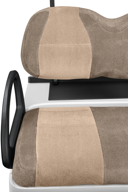 Velour Taupe and Tan