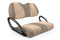 Velour Golf Cart Seat Covers - Velour Taupe and Tan / Club Car Precedent / Tempo / Onward